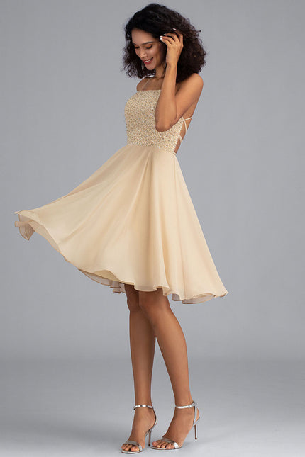 Robe Trapèze Éclat De Sable - gallery 3