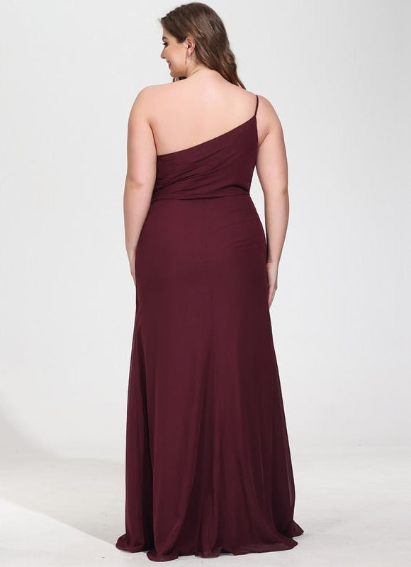 Robe Trapèze Asymétrique Beige - gallery 8