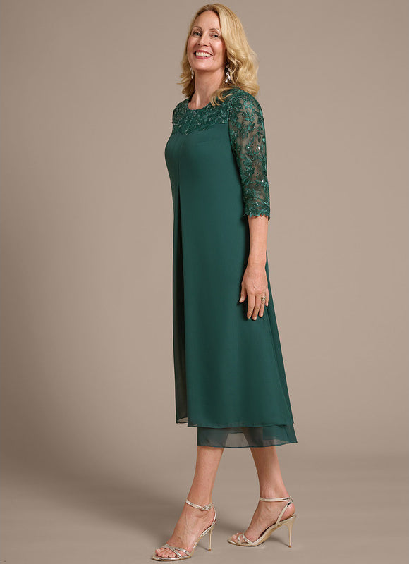 Robe Trapèze Éclat De Velours - gallery 4