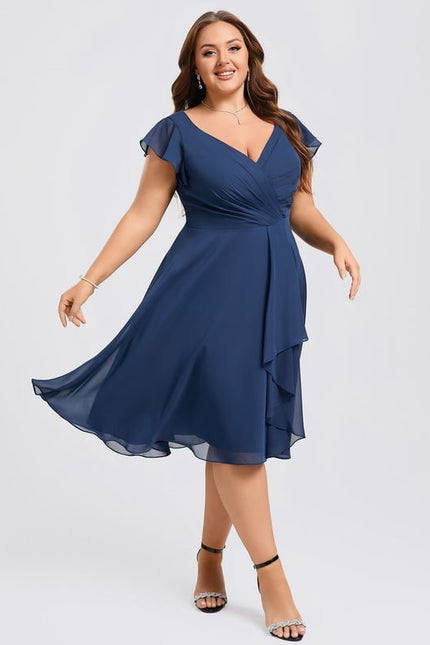 Robe Trapèze Émeraude Volante - gallery 7