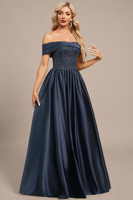 Robe Trapèze Nuit Sombre Élégante - gallery 6