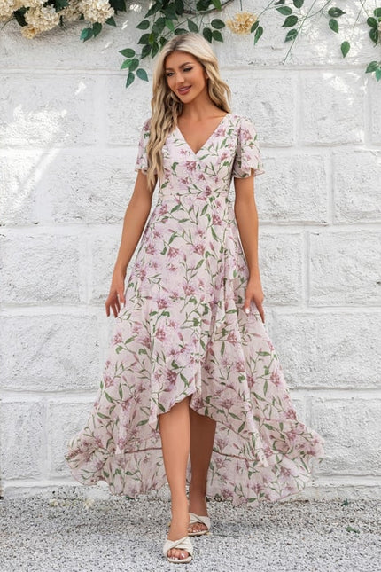 Robe Trapèze Florale Évoquée - gallery 5