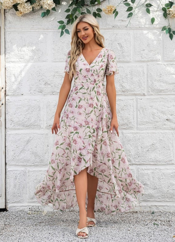 Robe Trapèze Florale Évoquée - gallery 5