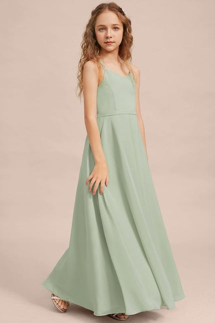 Robe Trapèze Vert Doux Éclat - gallery 4