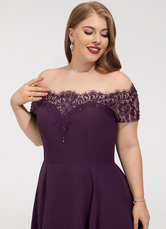 Robe Trapèze Violet Élégance Chic - gallery 9
