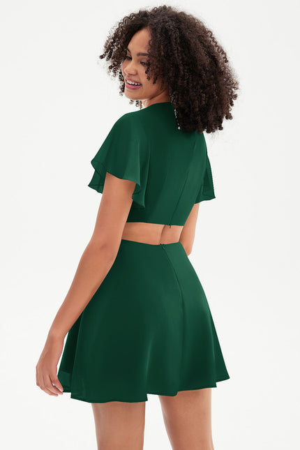 Robe Trapèze Éclat Vert Urban - gallery 4