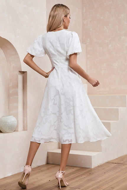 Robe Trapèze Nuageuse Élégante - gallery 2