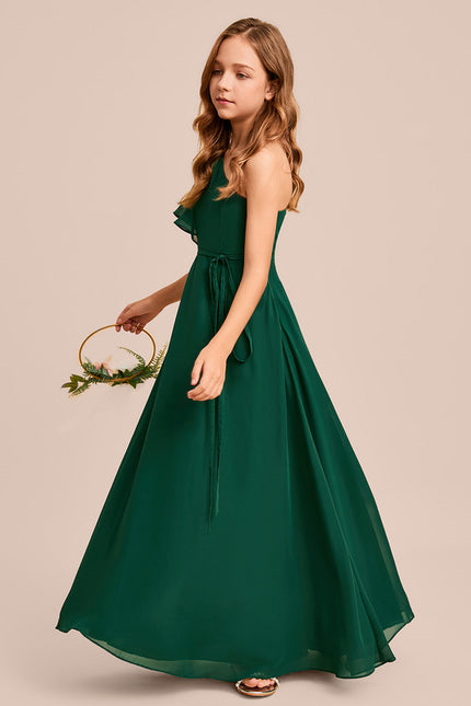 Robe Trapèze Verte Évanescente - gallery 5