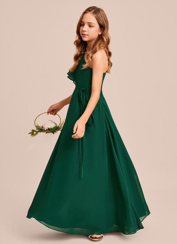 Robe Trapèze Verte Évanescente - gallery 5