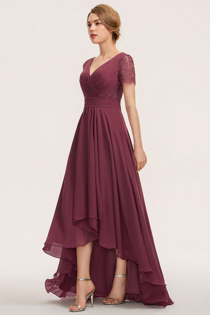 Robe Trapèze Vaporeuse Prunelle - gallery 3