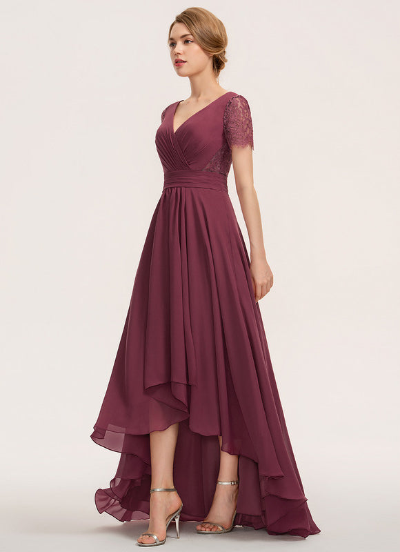 Robe Trapèze Vaporeuse Prunelle - gallery 3