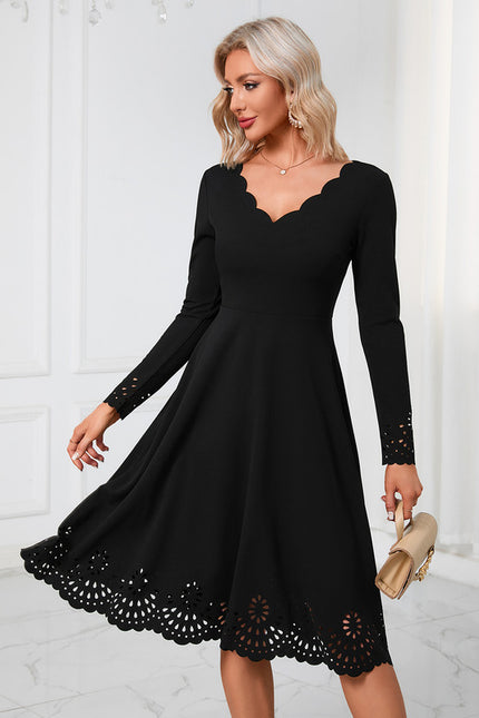Robe Trapèze Midi Épure - gallery 5