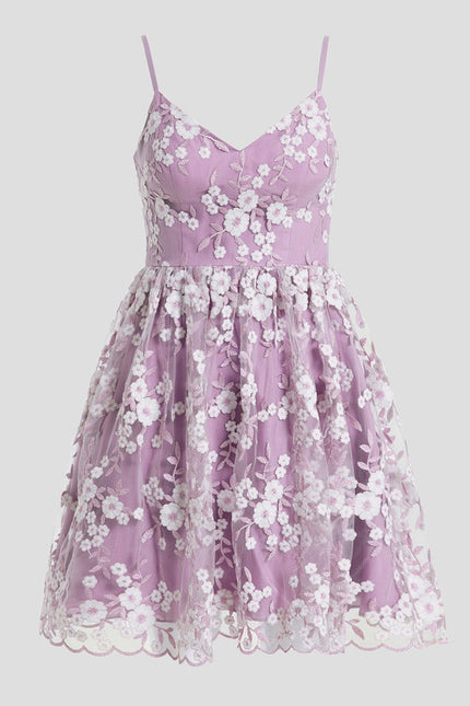 Robe Trapèze Lavande Éthérée