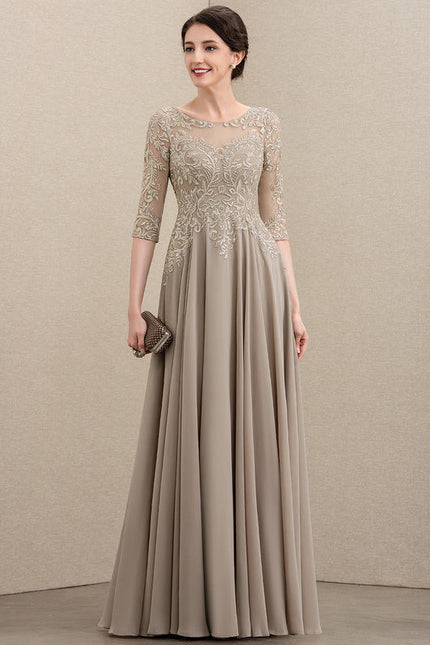 Robe Trapèze Longue Violetée - gallery 2