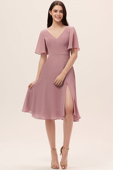 Robe Trapèze Drapé Élégant Chic - gallery 2
