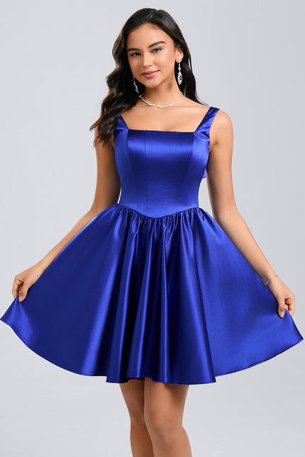 Robe Trapèze Éclat Bleu Serein - gallery 1