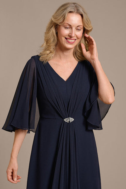 Robe Trapèze Nuit Marine Chic - gallery 1