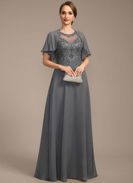 Robe Trapèze Longue Violetée