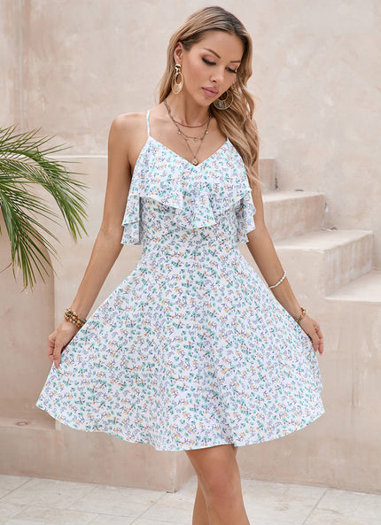 Robe Trapèze Rêve Floral Éthéré