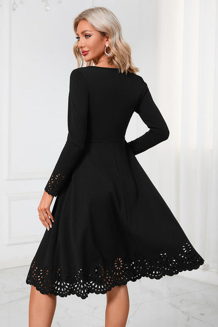 Robe Trapèze Midi Épure - gallery 1