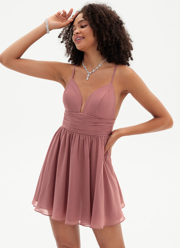 Robe Trapèze Verte Florale - gallery 3
