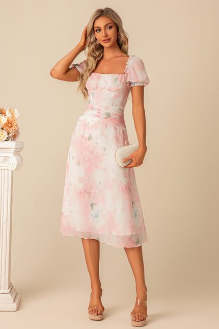 Robe Trapèze Chiffon Pastel - gallery 1