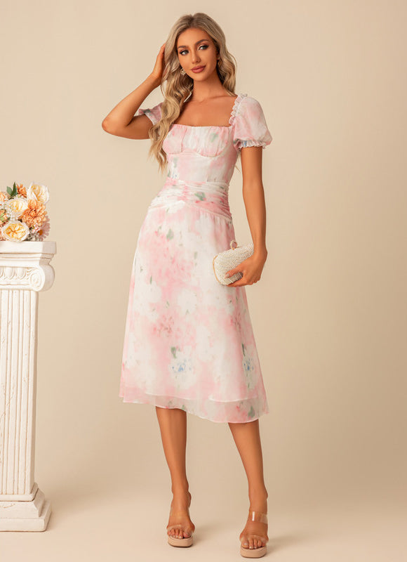 Robe Trapèze Chiffon Pastel - gallery 1