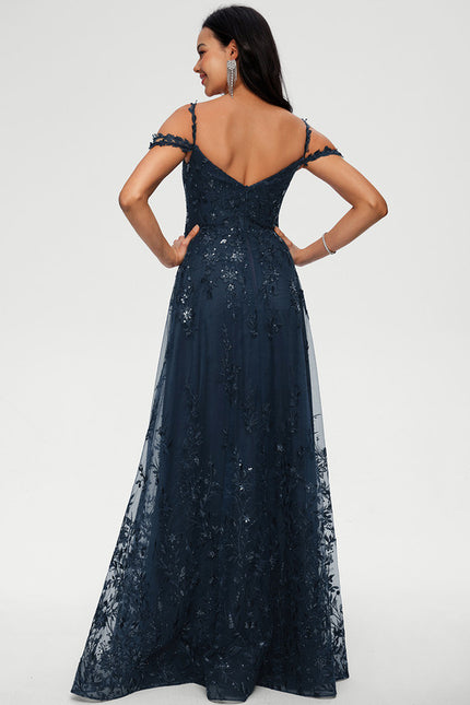 Robe Trapèze Satin Étoilé - gallery 2