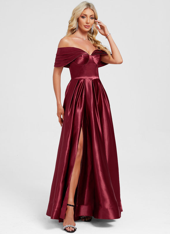 Robe Trapeze Col Bardot - gallery 1