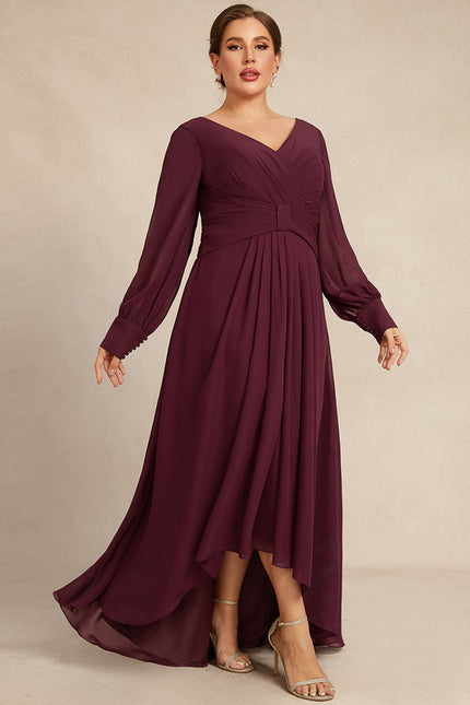 Robe Trapèze Violet Élégant Fluidité - gallery 7