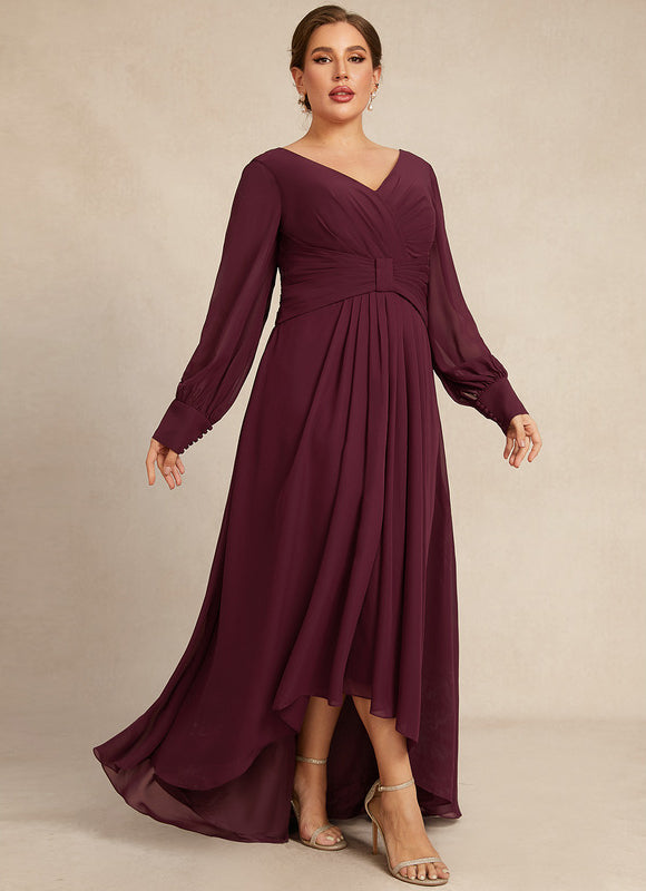 Robe Trapèze Violet Élégant Fluidité - gallery 7