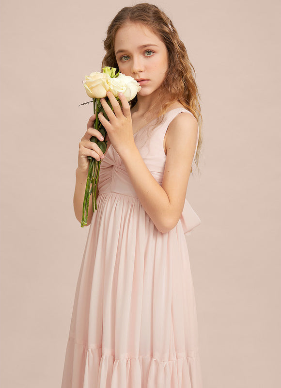 Robe Trapèze Vert Doux Éclat - gallery 1