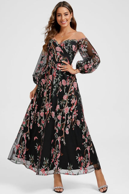 Robe Trapèze Éthérée Noire