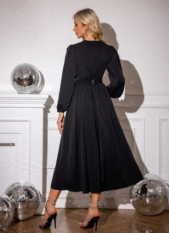 Robe Trapèze Charme Sombre - gallery 2