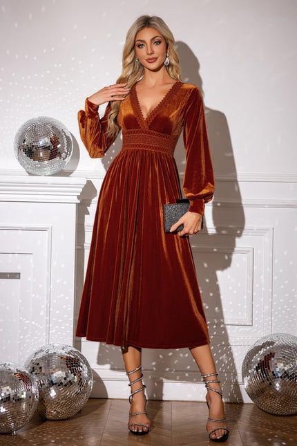 Robe Trapeze Velours - gallery 6
