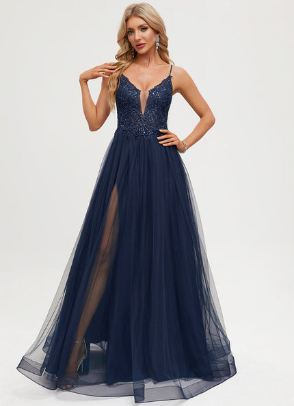 Robe Trapèze Sublime Chiffon Étoilé