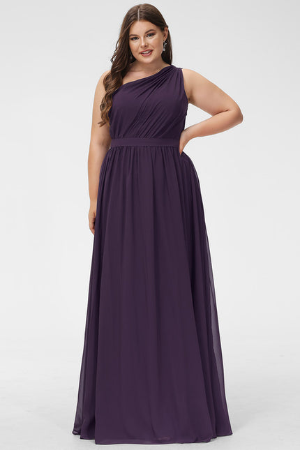 Robe Trapèze Asymétrique Beige - gallery 4