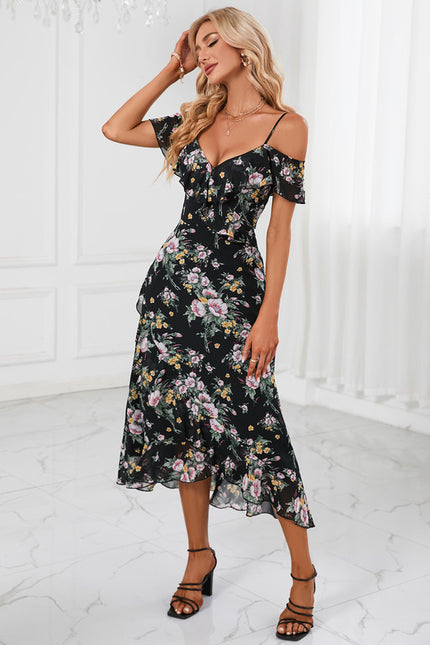 Robe Trapèze Floral Cascade - gallery 4