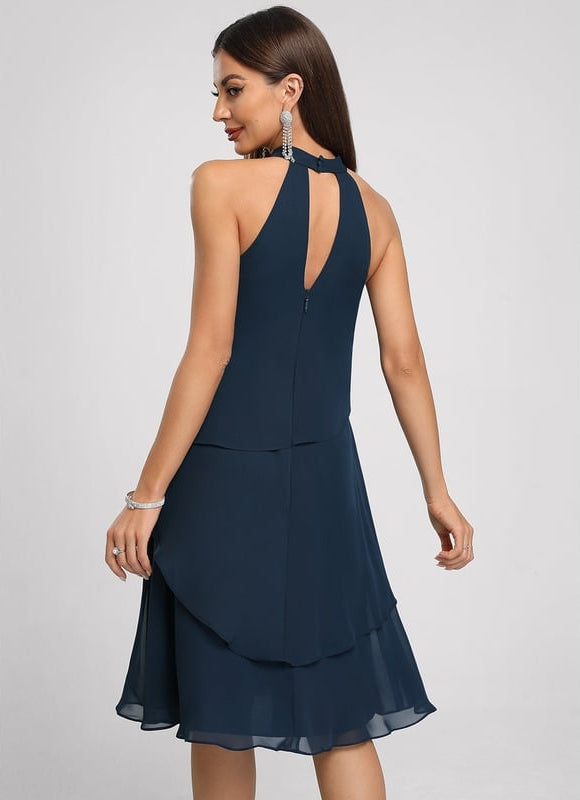 Robe Trapèze Nuit Émeraude - gallery 2