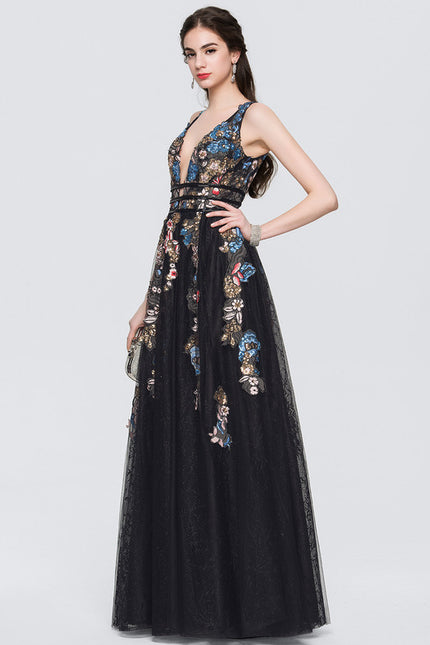 Robe Trapèze Étoile Ébène - gallery 2