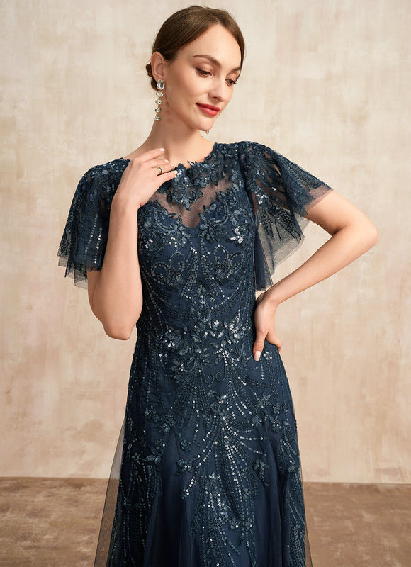 Robe Trapèze Éclat Bleu Nuit - gallery 6