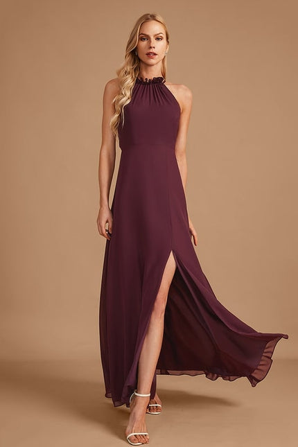 Robe Trapèze Vert Émeraude Longue Rayée - gallery 1