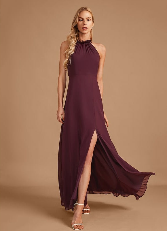 Robe Trapèze Vert Émeraude Longue Rayée - gallery 1