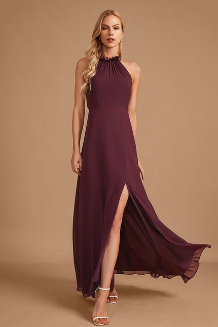 Robe Trapèze Vert Émeraude Longue Rayée - gallery 1