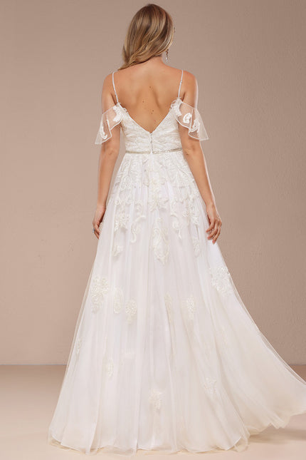 Robe Trapèze Éclat De Dentelle - gallery 5