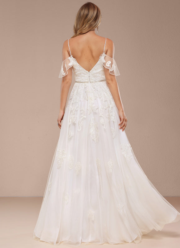 Robe Trapèze Éclat De Dentelle - gallery 5