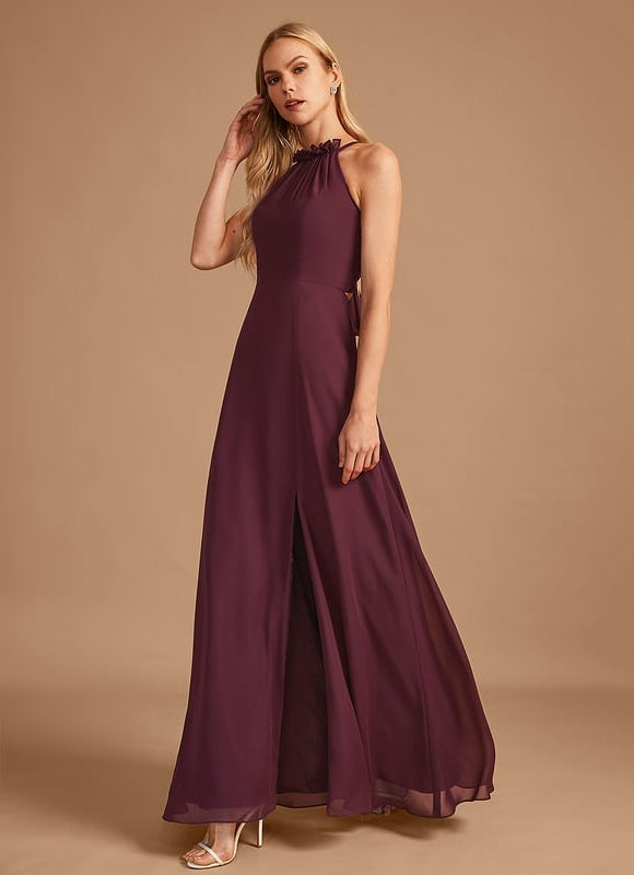 Robe Trapèze Vert Émeraude Longue Rayée - gallery 3