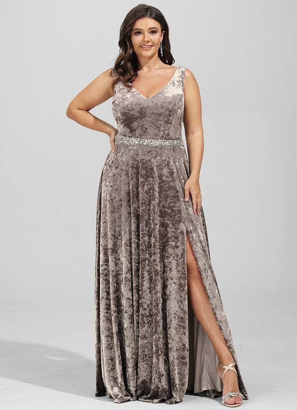 Robe Trapèze Satiné Sable Élégant - gallery 4