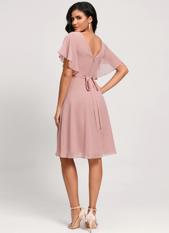Robe Trapèze Émeraude Volante - gallery 4