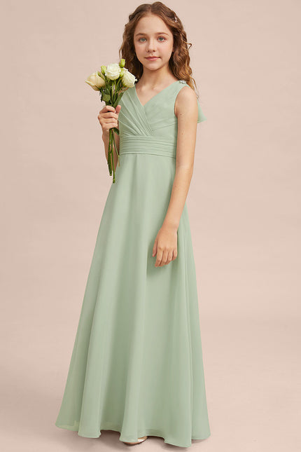 Robe Trapèze Vert Doux Éclat